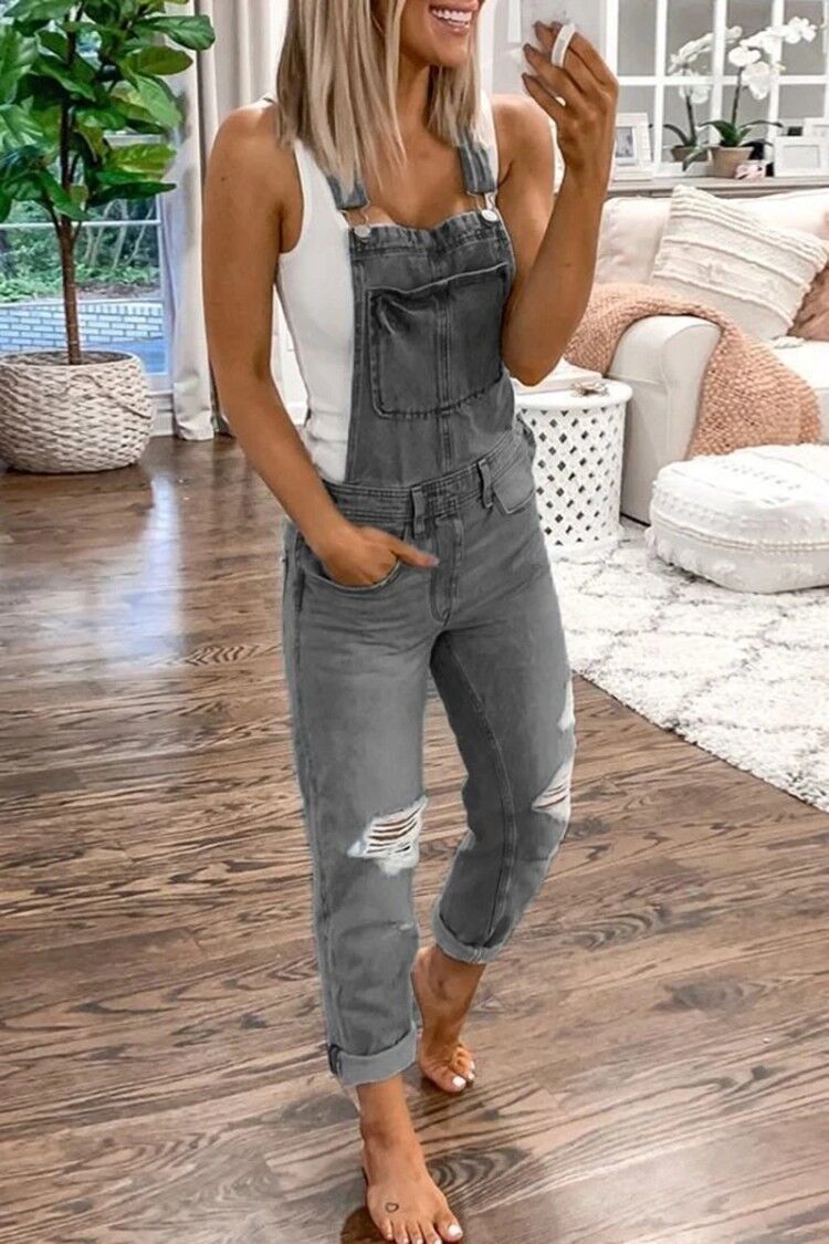 Stylischer Damen Overall im casual Freizeitlook