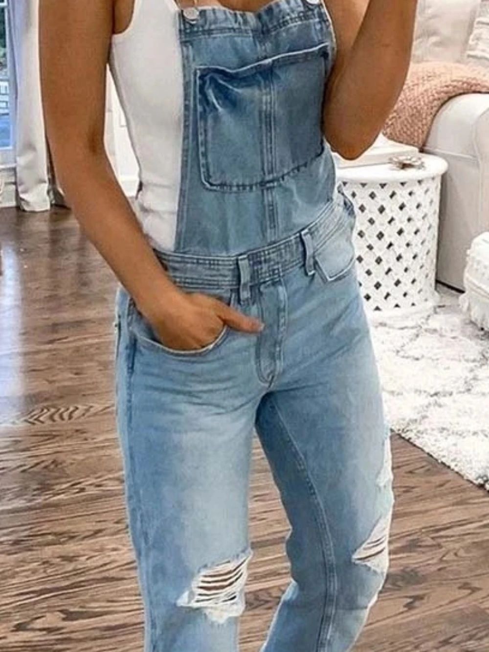 Stylischer Damen Overall im casual Freizeitlook