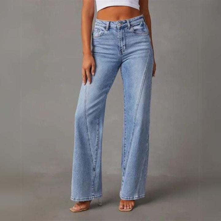 Elegante Denim Schlaghose für Damen