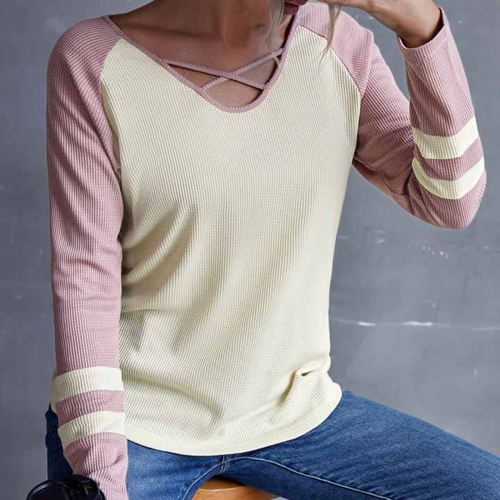 Nina | Eleganter Damen Pullover mit V-Ausschnitt