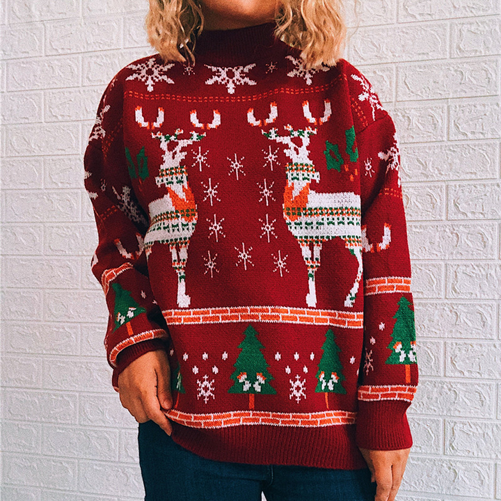 Rudolph - Weihnachtlicher & Kuscheliger Damen Pullover