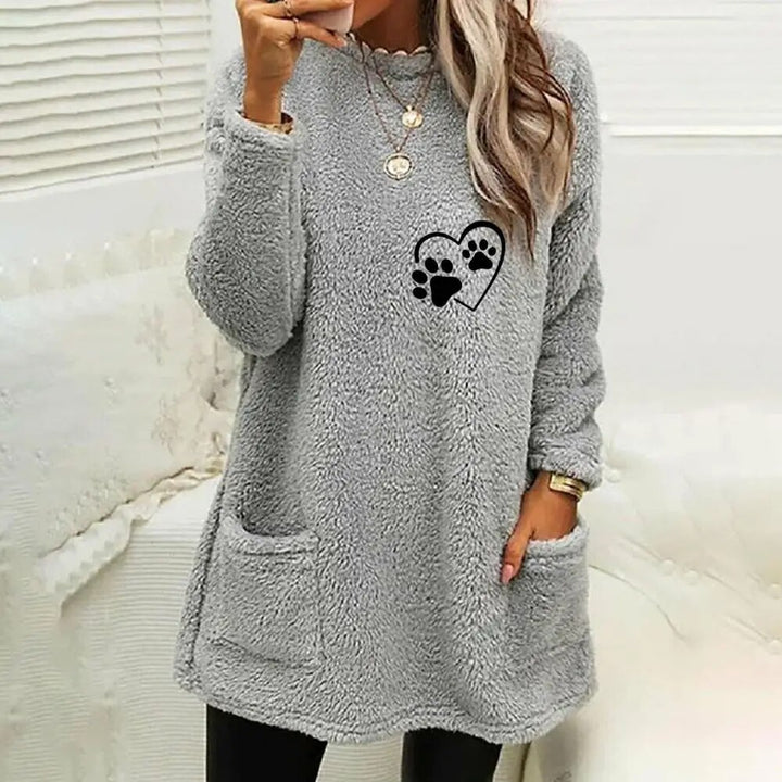 Kuscheliger und warmer Damen Kapuzenpullover (Dogs & Love Edition)