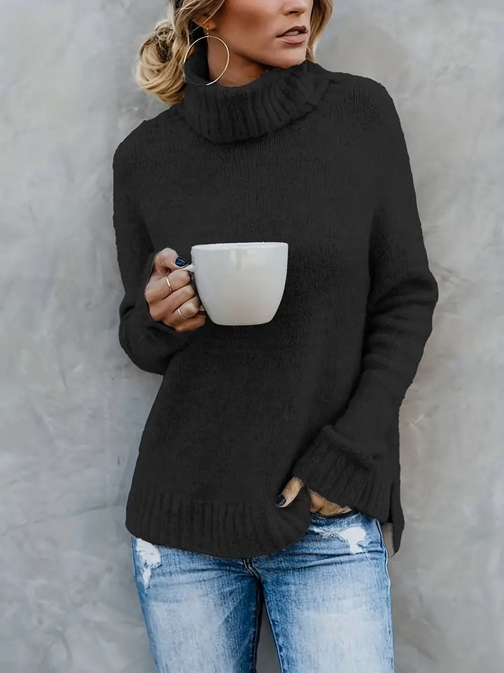 Eleganter Damen Pullover mit Rollkragen