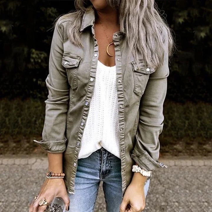 Stylische Damen Denim Jacke