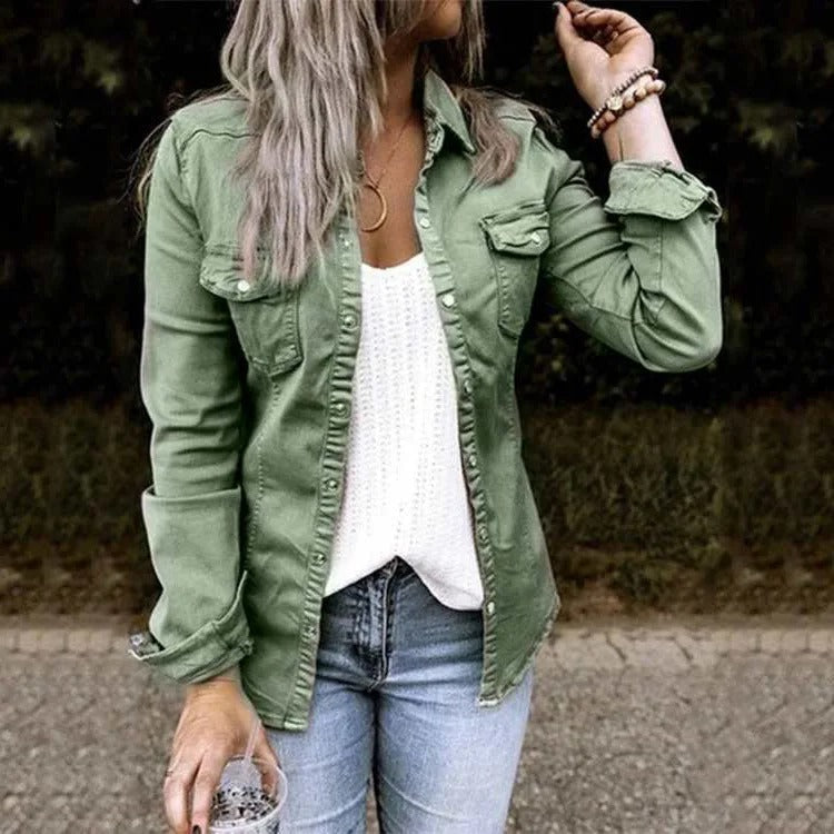 Stylische Damen Denim Jacke