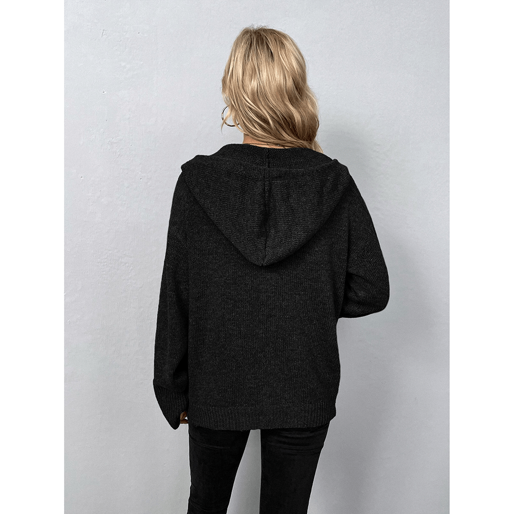 Komfortabler Damen Kapuzen Cardigan