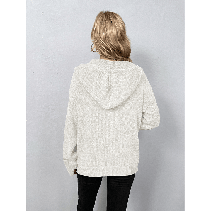 Komfortabler Damen Kapuzen Cardigan